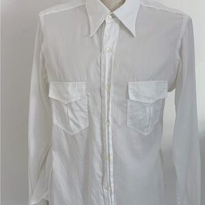 Giorgio Armani White Button-Down Shirt